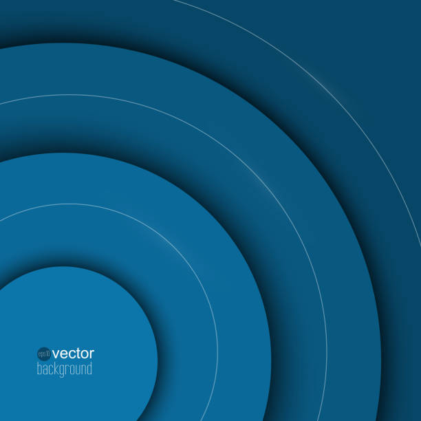 istock Abstract background of blue paper strips and glowing lines. 503069189