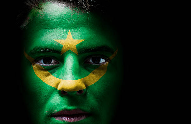 istock Mauritania flag on face 503069529