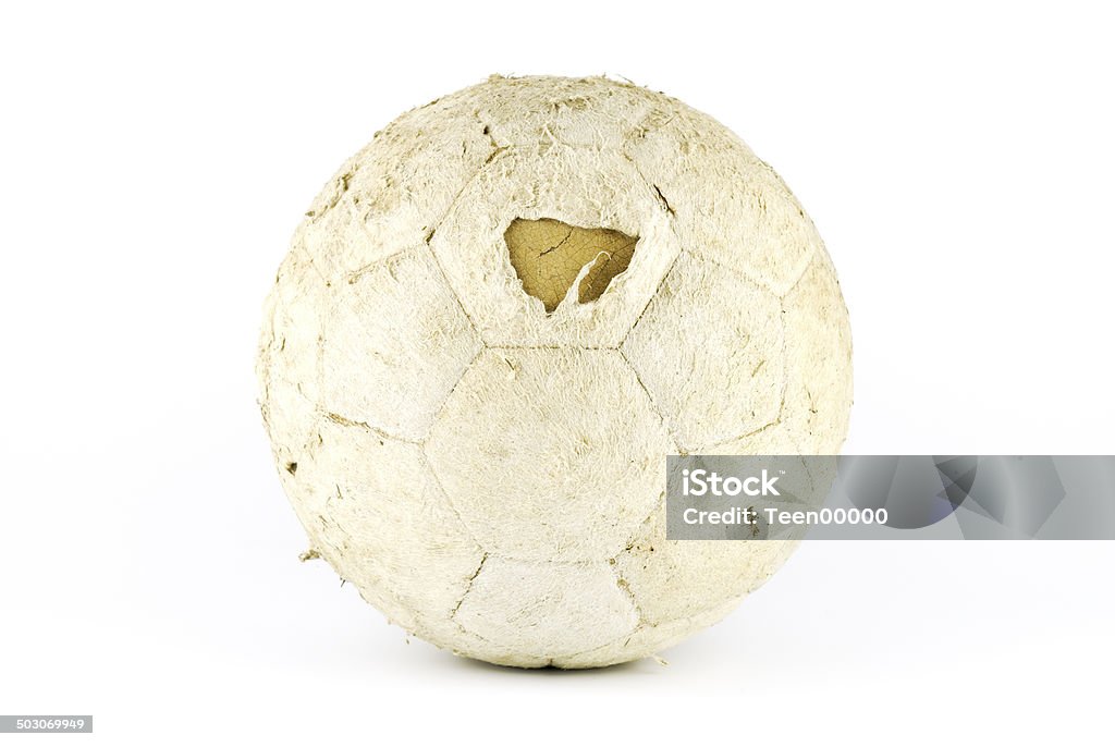 Vecchio Pallone da calcio - Foto stock royalty-free di Attività