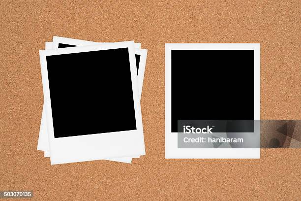 Blank Photos On Board Stock Photo - Download Image Now - Black And White, Black And White Instant Print, Black Color