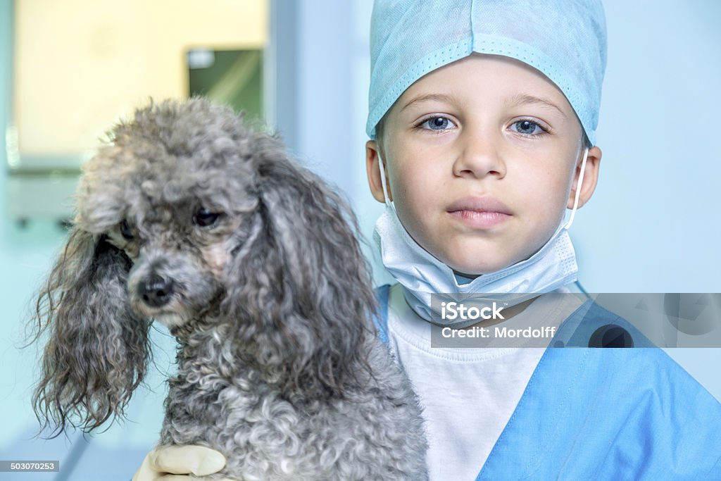 Porträt eines jungen Tierarzt - Lizenzfrei Kind Stock-Foto