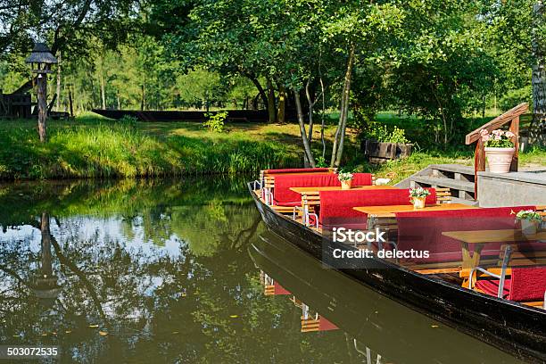 Wooden Boat In The Spreewald Stock Photo - Download Image Now - Spreewald, Barge, Bioreserve