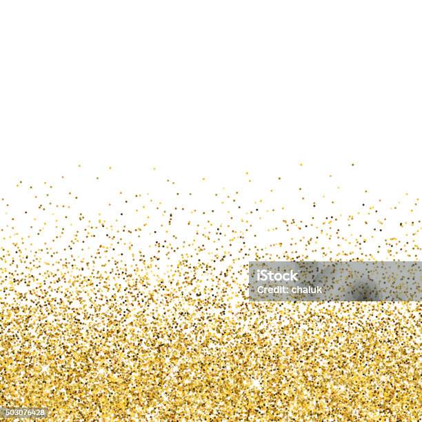 Vector Gold Glittering Abstract Particles Stock Illustration - Download Image Now - Gold - Metal, Gold Colored, Backgrounds