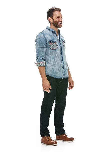 istock Smiling casual man looking away 503078540
