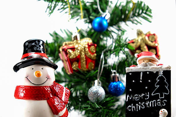 istock Snowman and Santa doll 503078562