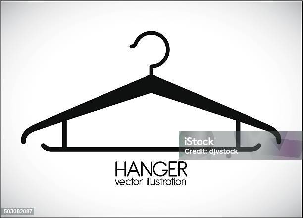 Hanger Design Stock Illustration - Download Image Now - Black Color, Boutique, Closet