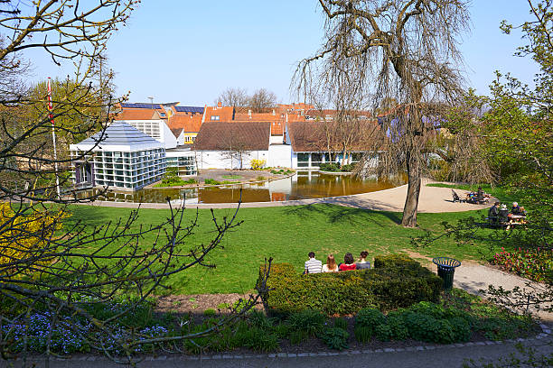 le poète hans christian andersen s museum - odense hans christian andersen town denmark photos et images de collection