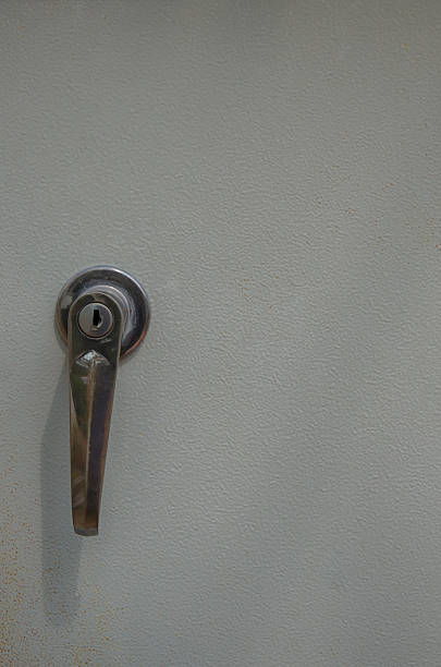 istock door handle on the door. 503082288