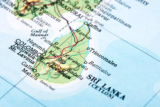 istock Map of Sri Lanka (Ceylon) 503083314