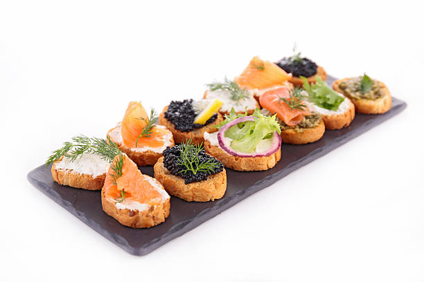 istock canape, assortment of toast 503083449