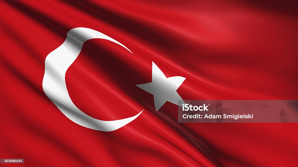 Flagge der Türkei - Lizenzfrei Türkische Flagge Stock-Foto