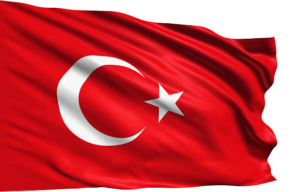 flag of turkey - türk bayrağı stok fotoğraflar ve resimler
