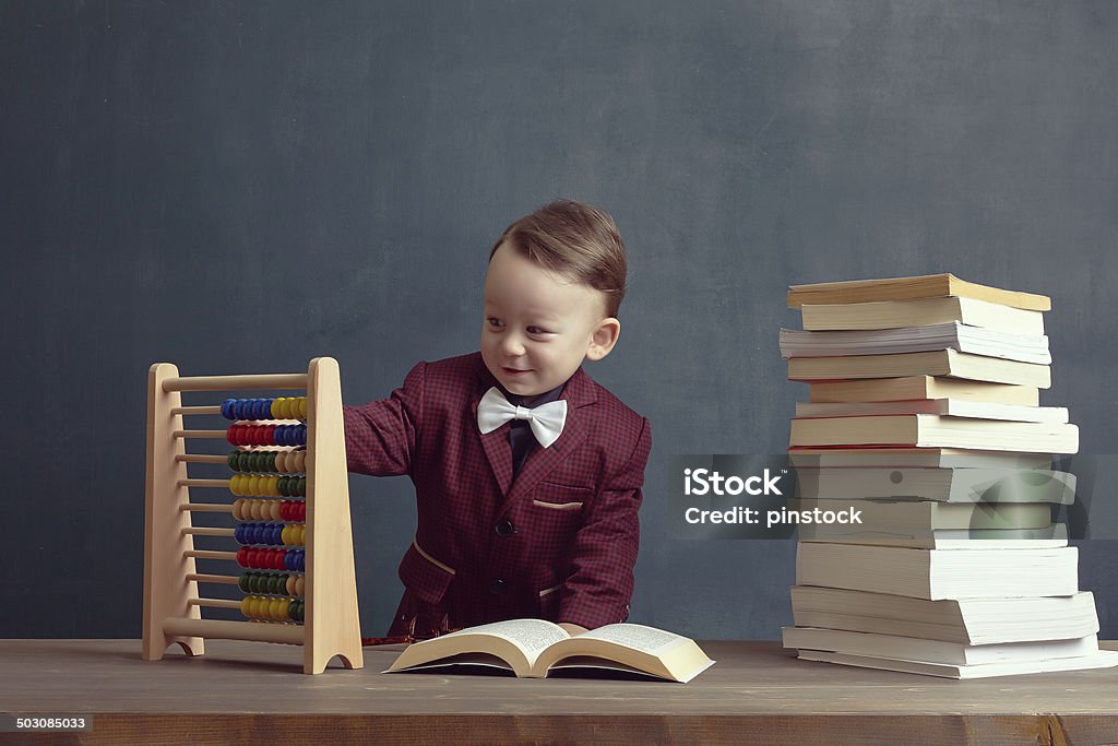 Education Little boy in the classroom. 2-3 Years Stock Photo