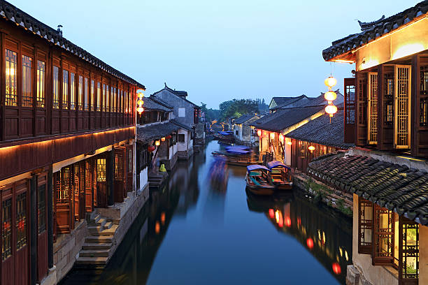istock Zhouzhuang night scene 503086217