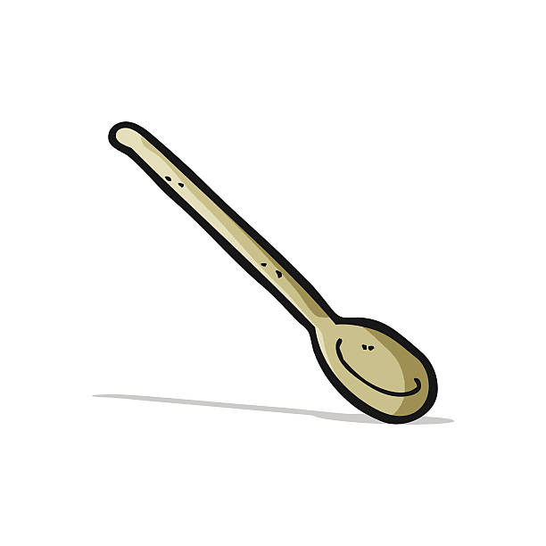 Cartoon Wooden Spoon Stock Illustration - Download Image Now - Cheerful,  Clip Art, Cultures - iStock