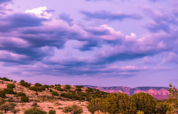 istock Desert Sunset on Red Rock Mountains with White Cloud 503087050