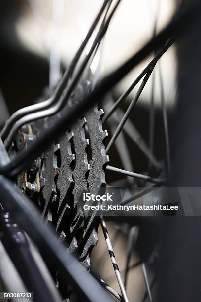 Detalhe De Cassete - Fotografias de stock e mais imagens de Bicicleta - Bicicleta, Cinzento, Dente de Engrenagem