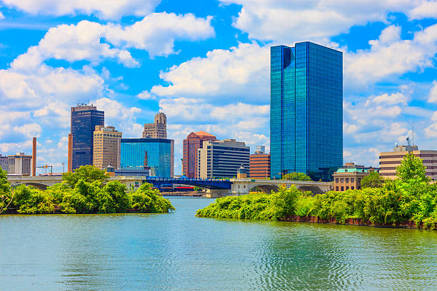 horizonte de toledo ohio - toledo imagens e fotografias de stock