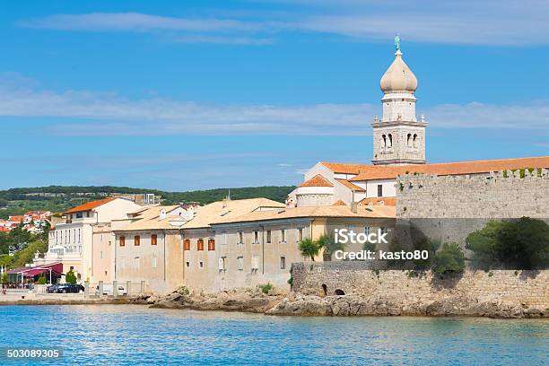 Krk Town Mediterranean Croatia Europe Stock Photo - Download Image Now - Adriatic Sea, Ancient, Architecture