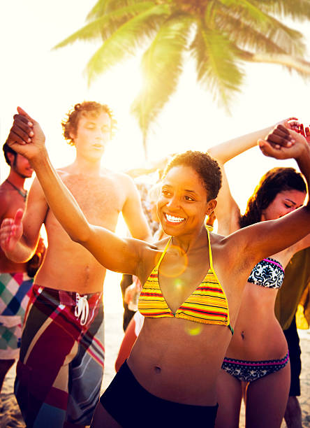 istock Young People Enjoying a Summer Beach Party 503089617