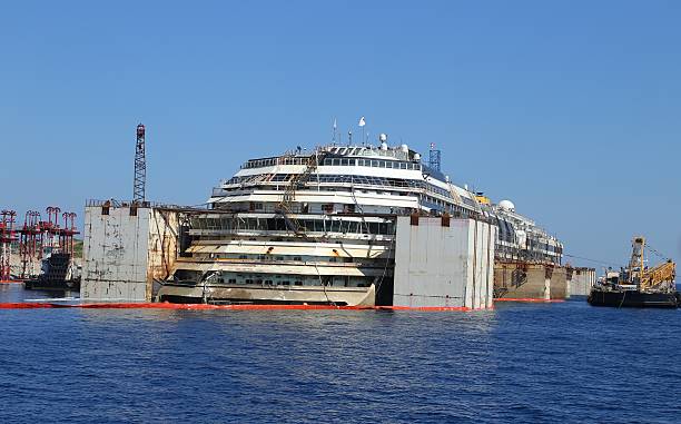 Costa Concordia - fotografia de stock