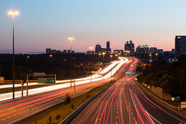 istock Light Trails on a Motorway at Dusk 503097175