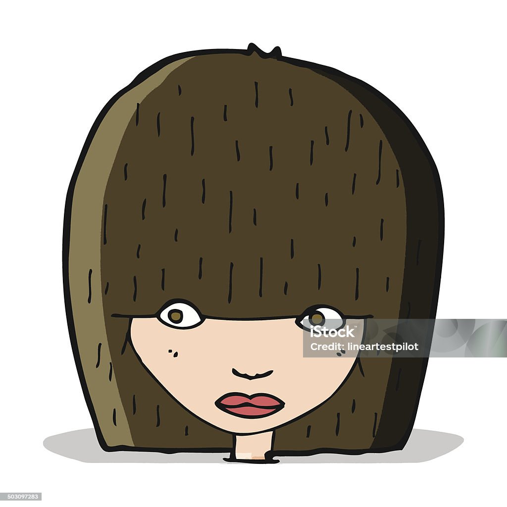 cartoon staring woman Adult stock vector