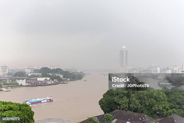 Rainy Season In Bangkok Stock Photo - Download Image Now - Aerial View, Air Pollution, Asia