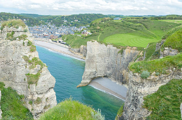 istock Beautiful view of Etretat beaches 503098439