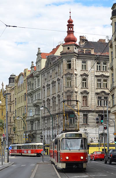 istock Street Railway In Prague 503100365