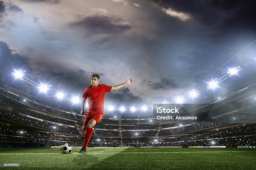 Football-Spieler - Lizenzfrei Fußballspieler Stock-Foto