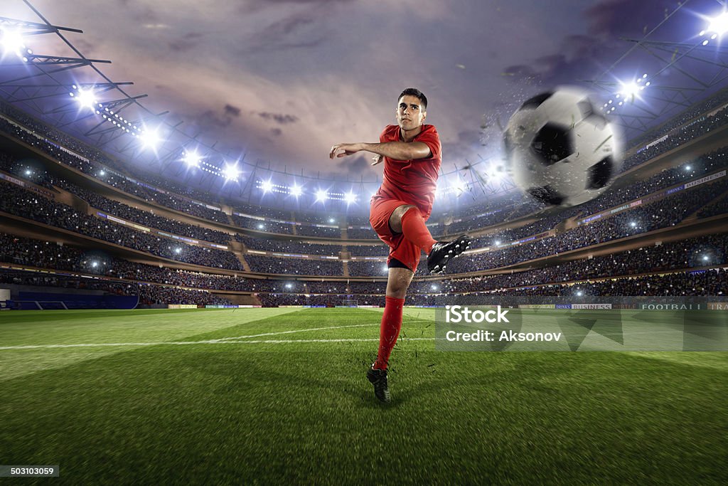 Jogador de futebol - Foto de stock de Futebol royalty-free