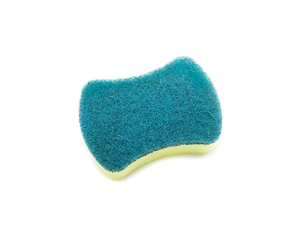 istock Sponges for dishwashing on white background, Scotch Brite dishwa 503104022