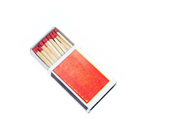 istock Box of matches on white background 503104254