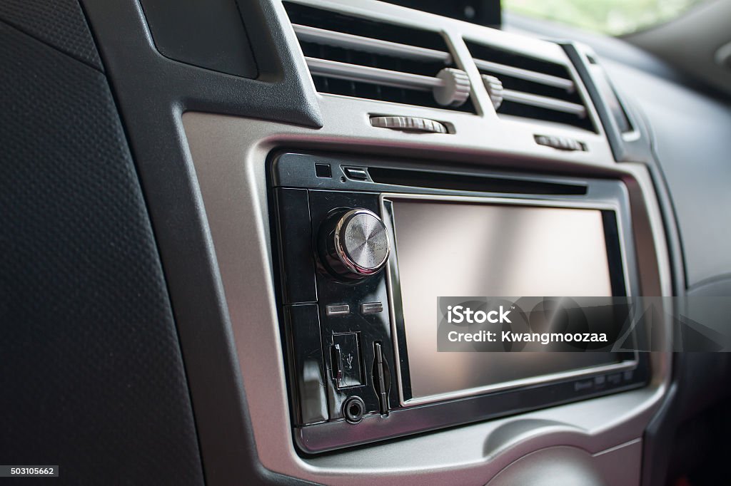 Console panel of the car Car Stock Photo