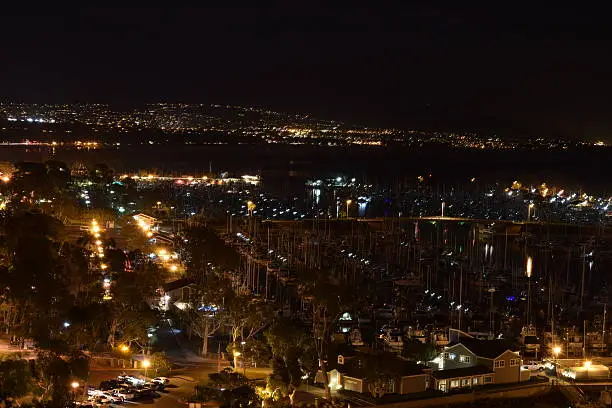 Nightshot at Dana Point harbor