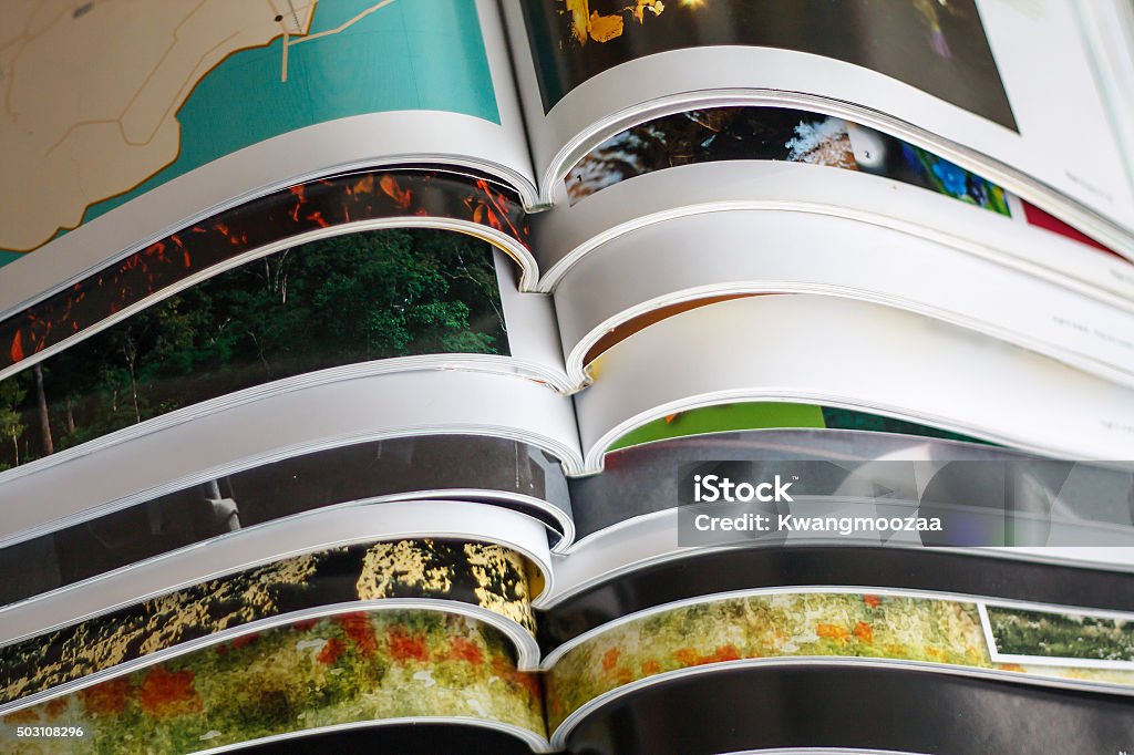 Stack of magazines Magazine - Publication Stock Photo