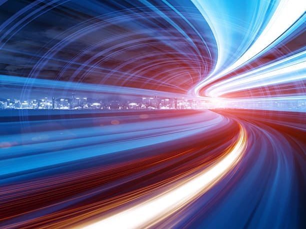 istock Urban highway traffic at night 503109592