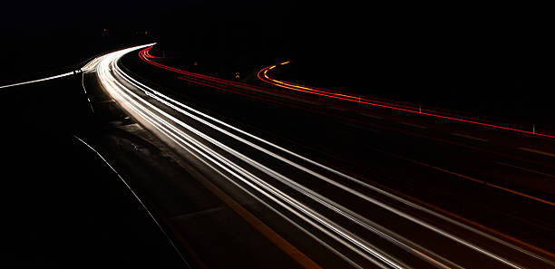 istock Headlights and Taillights on Motorway at Night, Long Time Exposure 503109770
