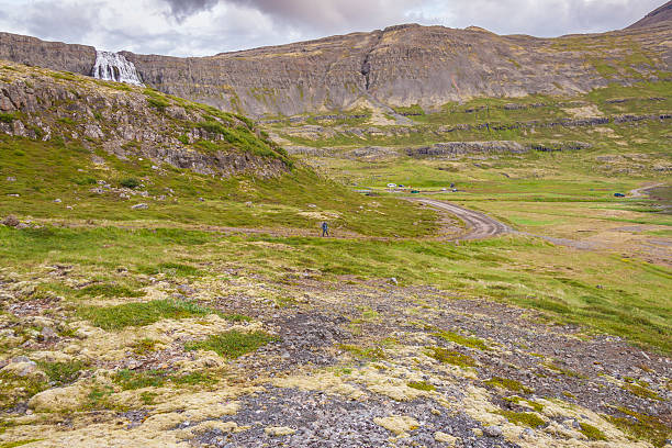 istock Route to Dynjandi waterfall - Iceland. 503110520