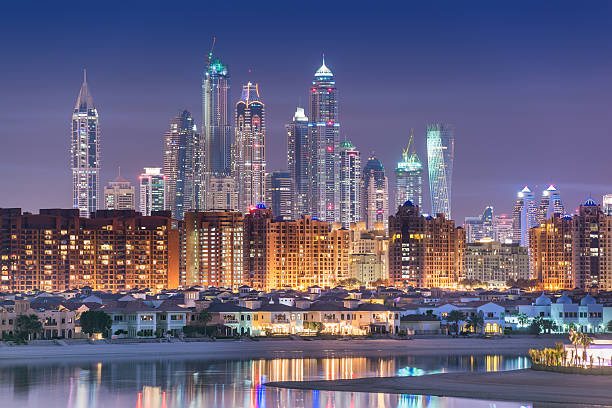 istock Dubai Marina Skyline from Palm Island 503111240