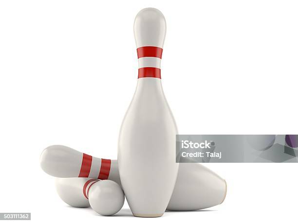 Bowling Pins Stock Photo - Download Image Now - Bowling Pin, Three Dimensional, Competition