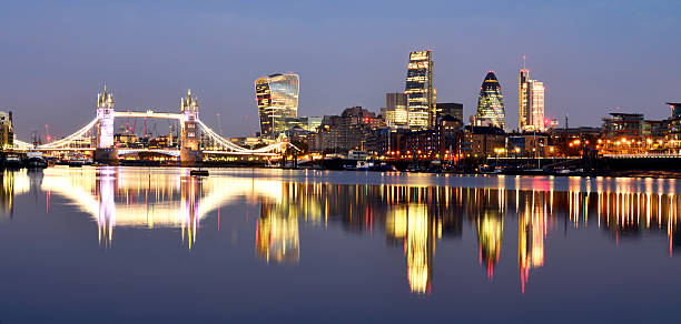 istock London city lights and River Thames 503112652