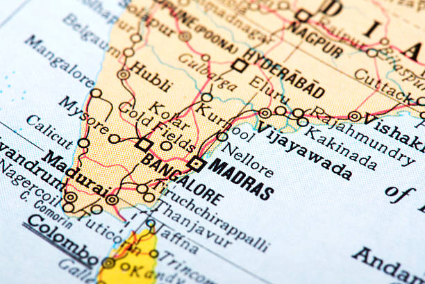 istock Map of Madras in India 503113594