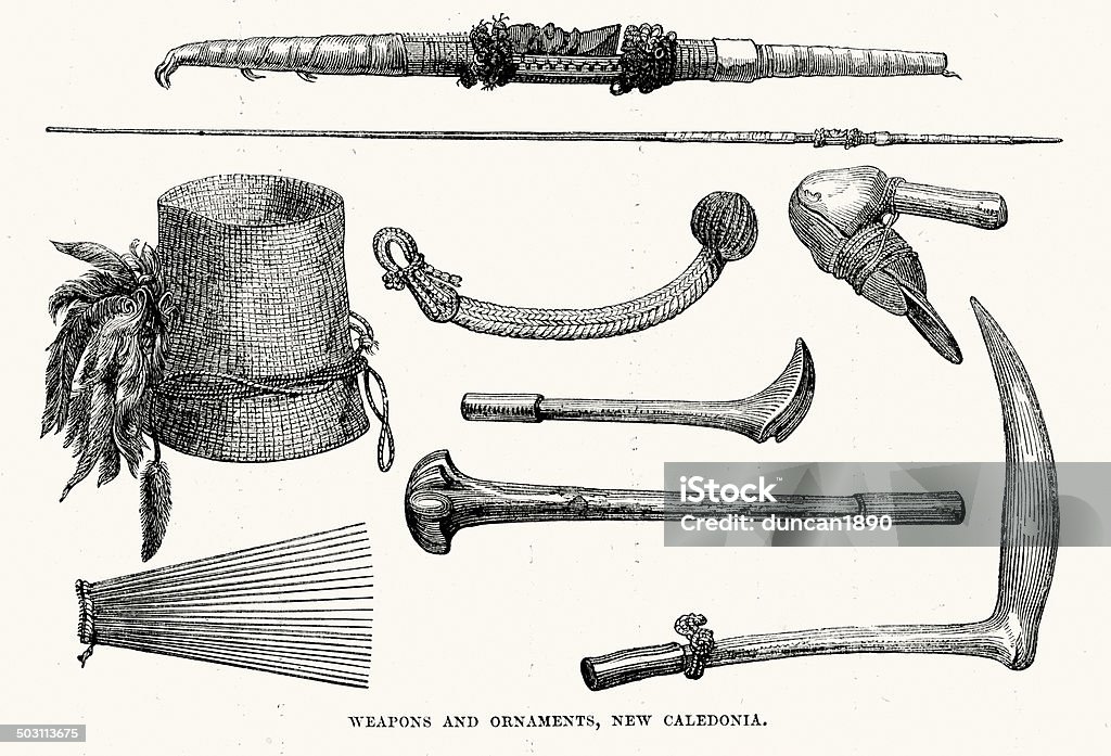 Waffen und Ornamente - Lizenzfrei Historisch Stock-Illustration