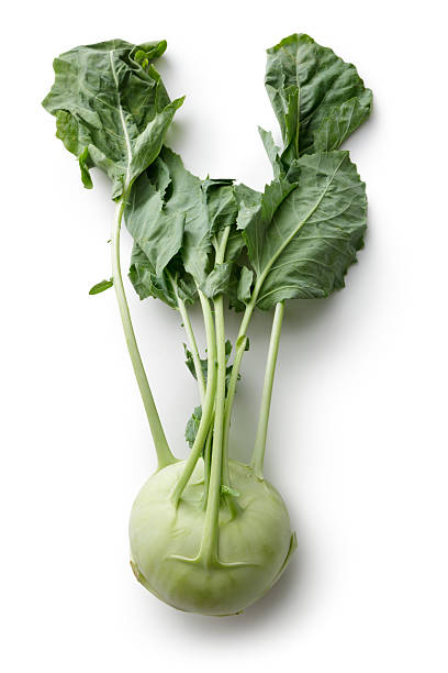 野菜：コールラビ - kohlrabi on food ripe ストックフォトと画像