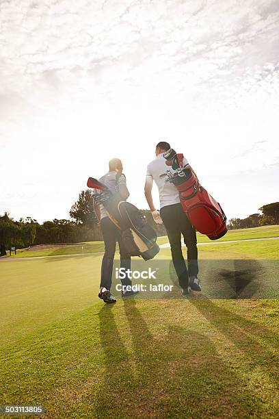 Heading On To The Green Stock Photo - Download Image Now - Golf, Leaving, Golfer