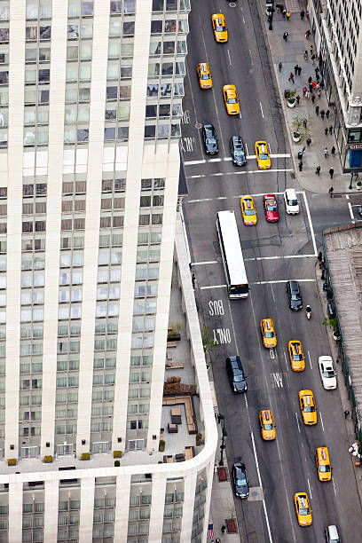 istock Yellow Cabs and Traffic from Above in Manhattan, NYC 503114015