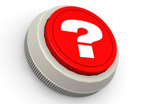 Question mark button image with hi-res rendered artwork that could be used for any graphic design.