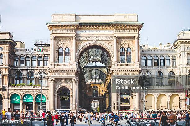 Vittorio Emanuele Ii Gallery Stock Photo - Download Image Now - Milan, Galleria Vittorio Emanuele II, Retail